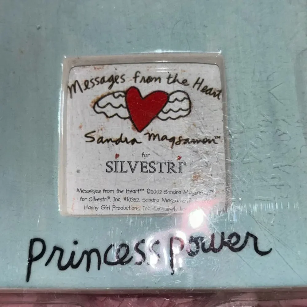 Sylvestri Princess Power Ceramic Frame Jeweled Crown Accent